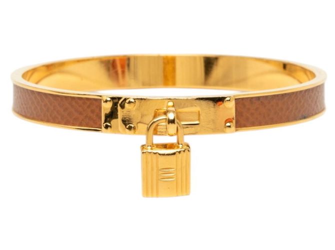 Hermès Pulseira de berloque cadeado Hermes Kelly Marrom