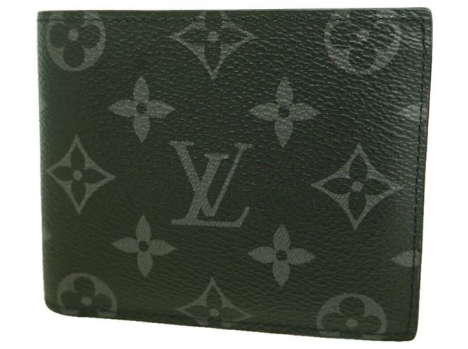 Louis Vuitton Monogram Eclipse Portefeuille Marco NM Wallet Black
