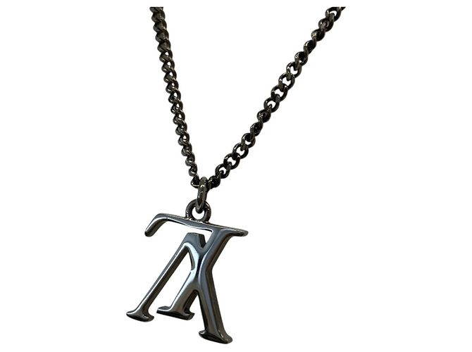 Louis Vuitton Collier LV Upside Down Necklace Metálico