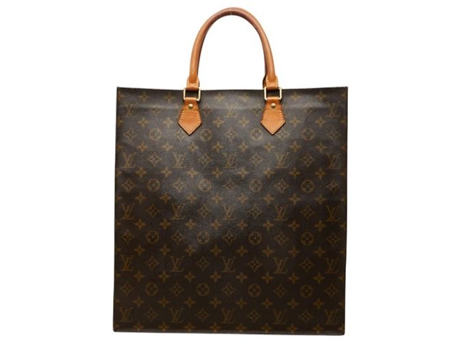 Sac à main Louis Vuitton Monogram Sac Plat Marron Monogramme