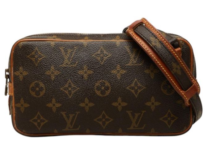 Louis Vuitton Monogram Pochette Marly Bandoulière Marrom