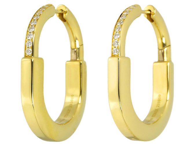 Autre Marque Pendientes de aro Tiffany & Co. Rock Medium de diamantes