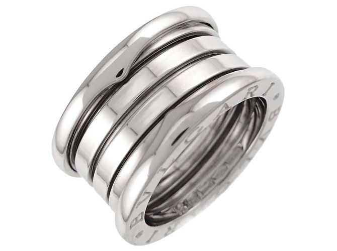 Bulgari Anillo Bvlgari B-ZERO1 de 4 bandas en oro blanco de 18K