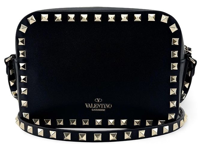 Valentino Garavani Rockstud Camera Leather Nero