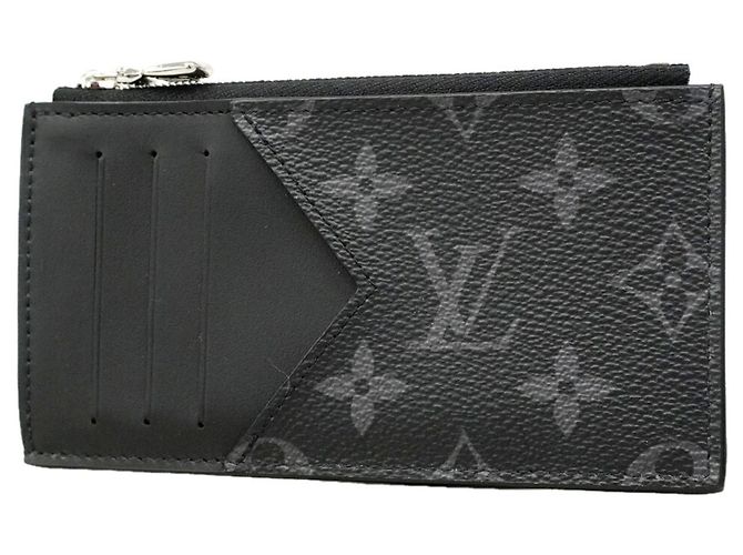 Tarjetero y monedero Louis Vuitton Monogram Eclipse Negro