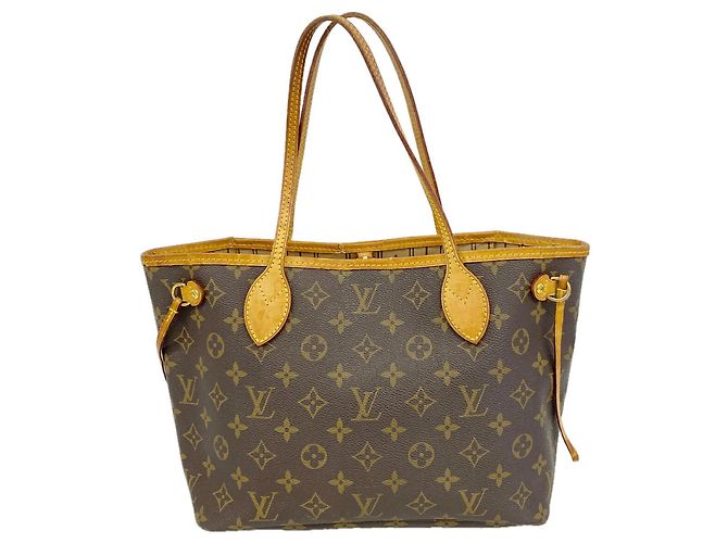 Saco Tote Louis Vuitton Monogram Neverfull PM Marrom