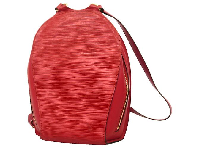 Mochila Louis Vuitton Epi Mabillon Roja