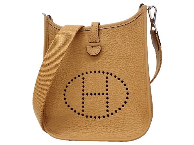 Hermès Bolsa de Ombro Hermes Evelyne TPM Marrom