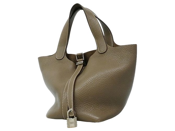 Hermès Sac à main Hermes Picotin Lock PM Taupe