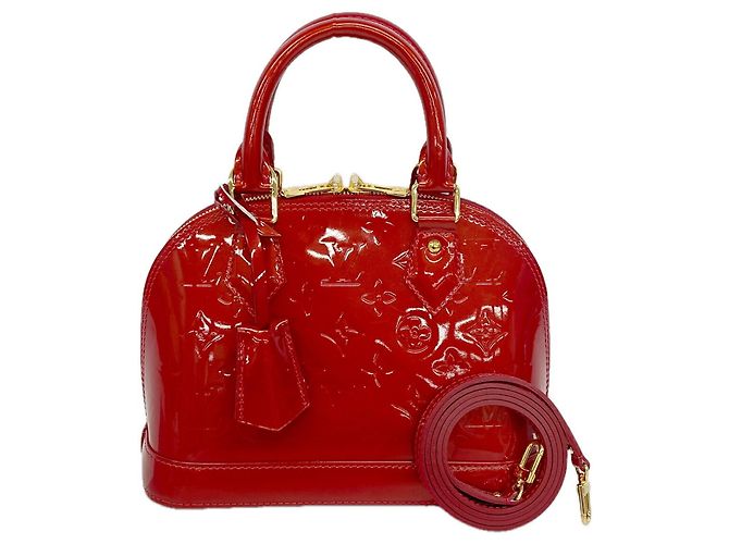 Louis Vuitton Alma BB Vernis Handtasche Rot