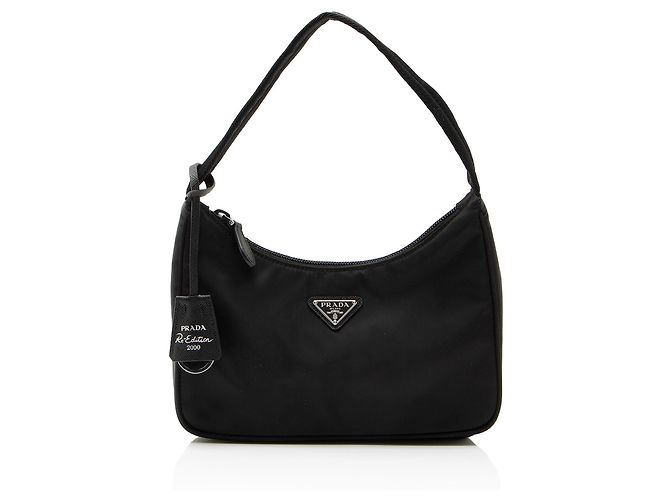 Prada Tessuto Re-Edition 2000 Mini Hobo Preto