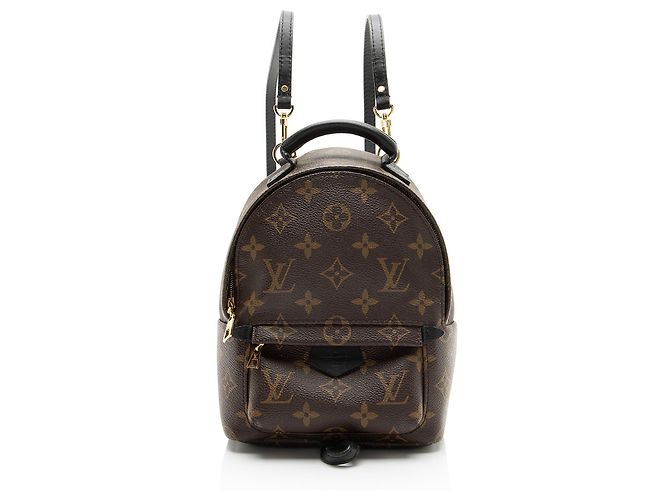 Louis Vuitton Monogram Canvas Palm Springs Mini Backpack Black
