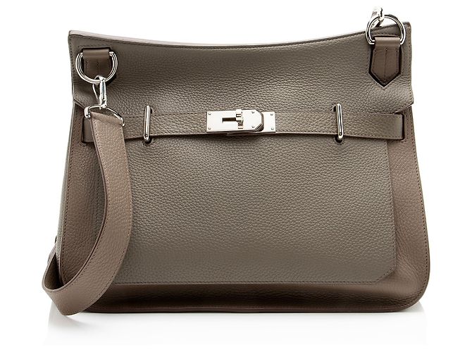 Hermès Hermes Taurillon Clemence Jypsiere 34 Messenger Gris