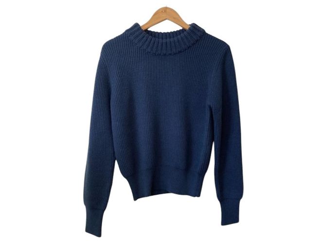 Autre Marque AK+1 BEAMS Pullover Knit Azul Azul marino