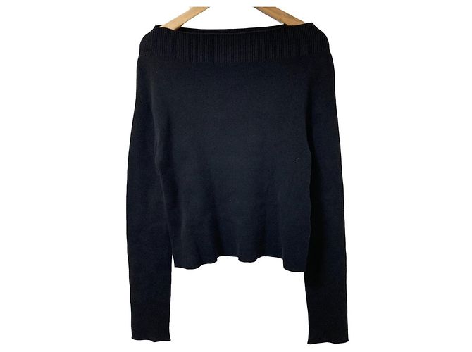 Autre Marque Deuxieme Classe off shoulder pullover knit Black