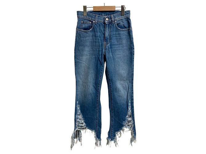Stella Mc Cartney Pantalones vaqueros cortos Destroyed Stella McCartney Azul