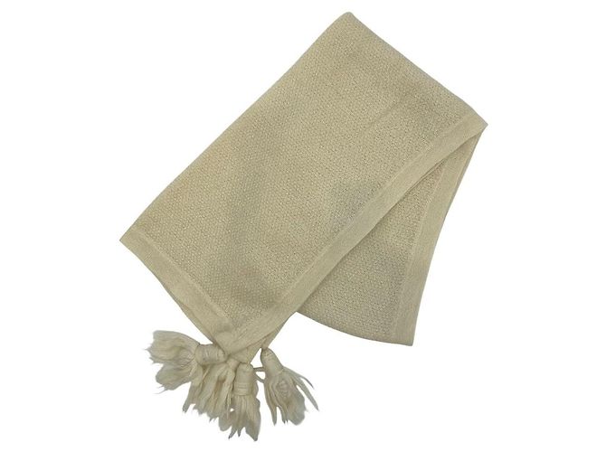 Autre Marque J&M Davidson Mohair Strickschal Weiß