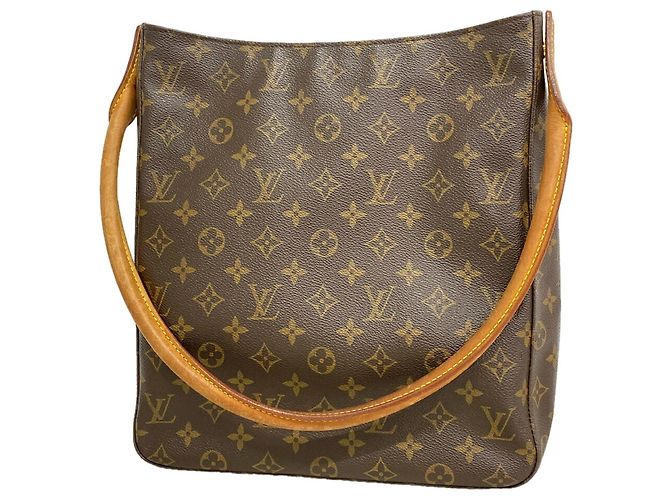 Louis Vuitton Monogram Looping GM Shoulder Bag Brown