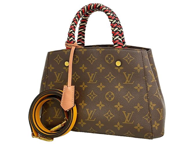 Sac à main Louis Vuitton Monogram Montaigne BB Marron