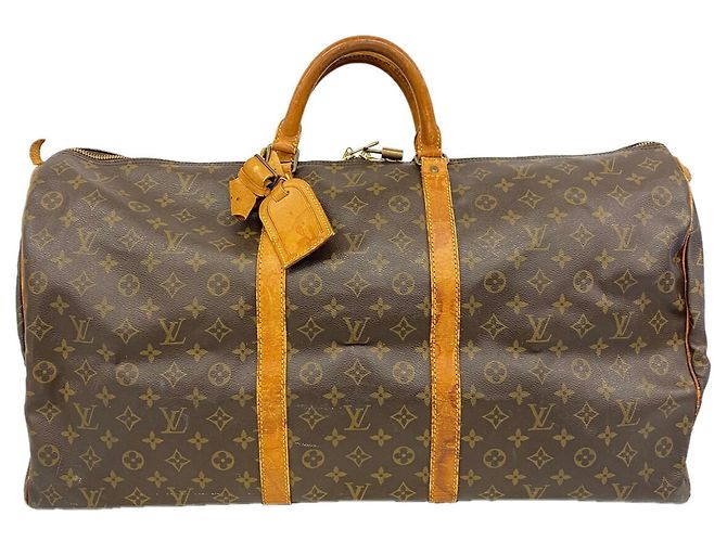 Louis Vuitton Boston Monogram Keepall 60 Castaño