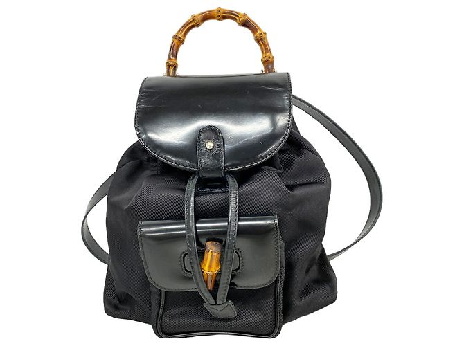 Gucci Black Nylon Backpack