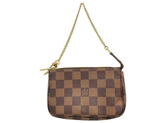 Louis Vuitton Damier Mini Pochette Accessoires Damier ebene