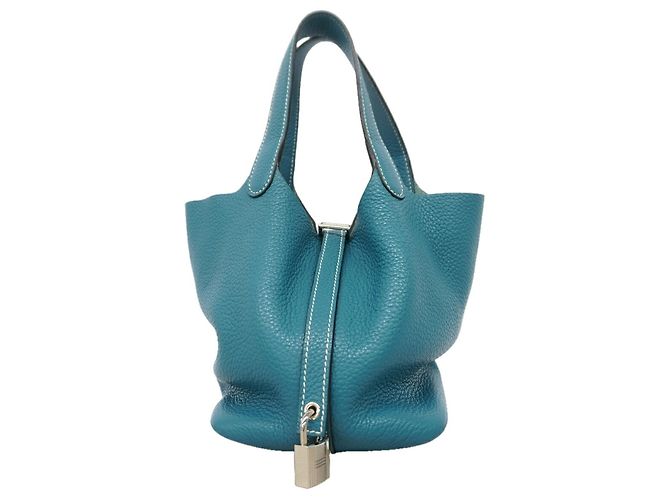 Hermès Bolsa Hermes Picotin Lock PM Azul