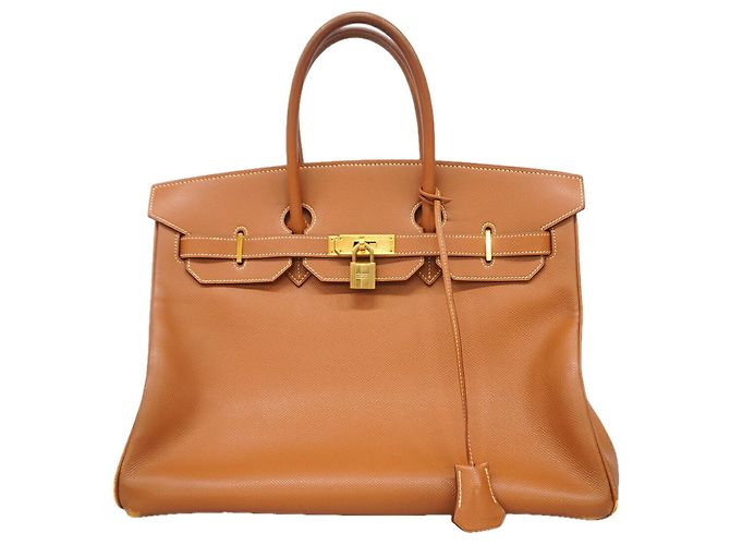 Hermès Borsa a mano Hermes Birkin 35 D'oro
