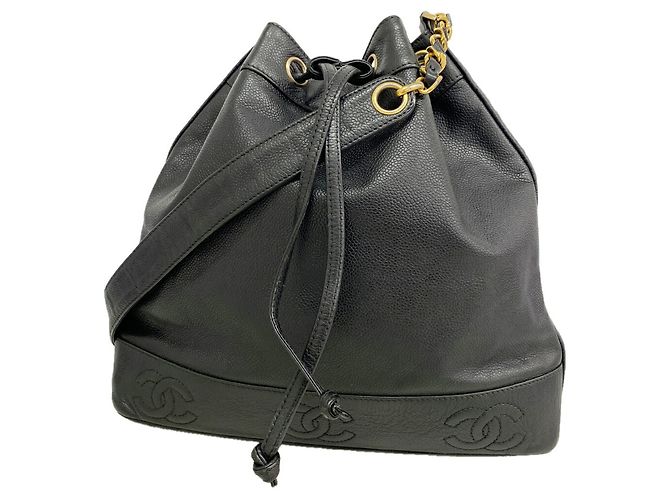 Sac à épaule Chanel Triple Coco Chain Noir