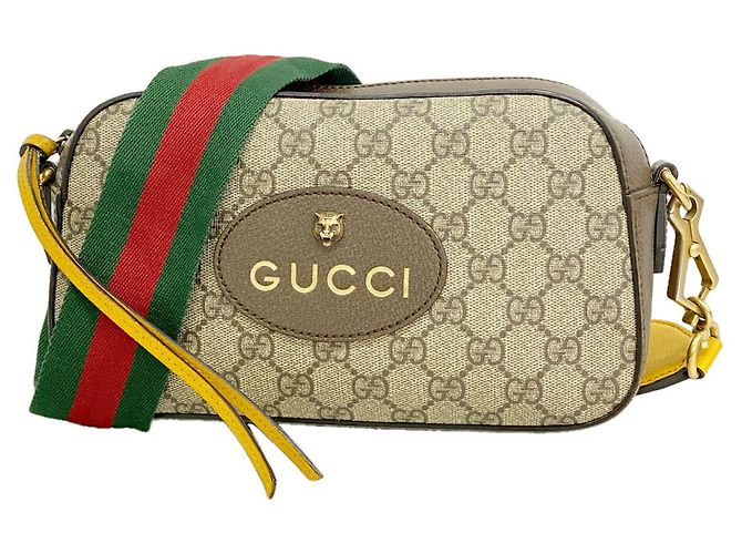 Borsa a tracolla Gucci GG Supreme Neo Marrone