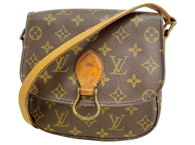 Sac à épaule Louis Vuitton Monogram Mini Saint Cloud Marron