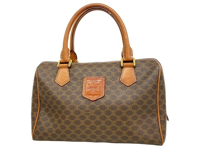16 Céline Celine Macadam Brown Handtasche Braun