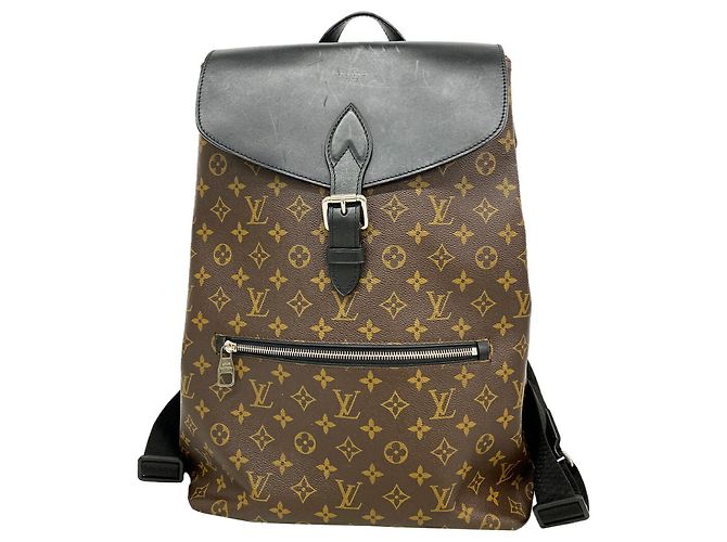 Mochila Louis Vuitton Monogram Macassar Parc Marrom