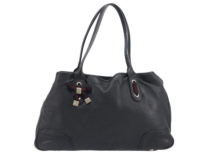 Gucci Princy Leather Medium Preto