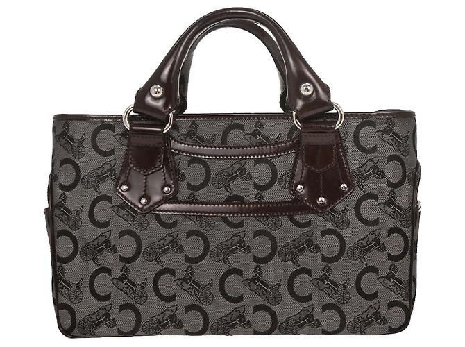 Céline Sac Celine Boogie Satchel Macadam Marron