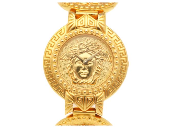 Medusa Orologio da polso Versace placcato oro quartz