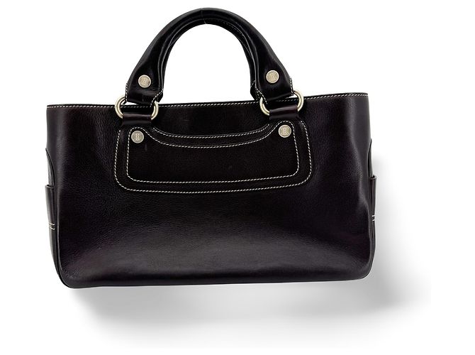 Céline Celine Boogie Calfskin Medium Black