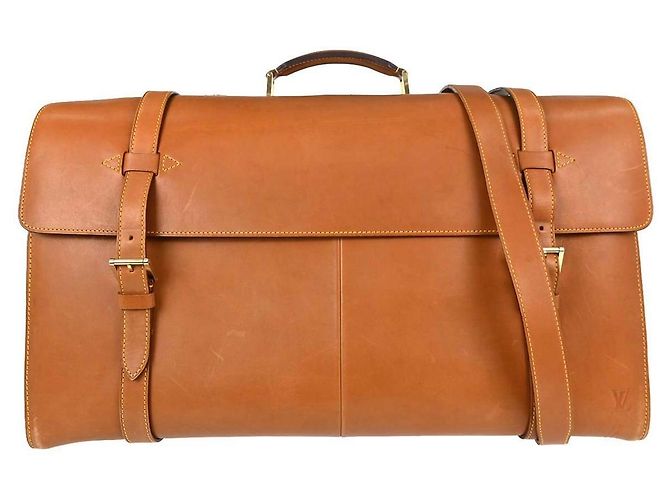 Louis Vuitton Nubie Weekender Nomade Leather Braun