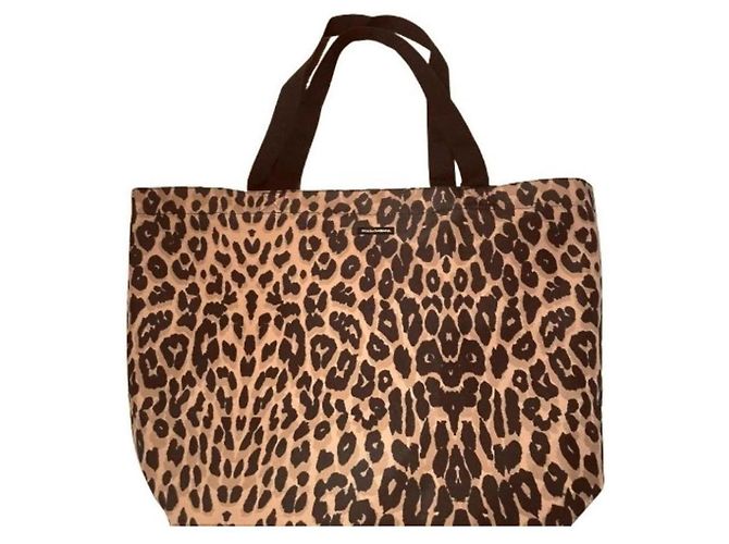 Sac Tote Dolce & Gabbana imprimé léopard Marron