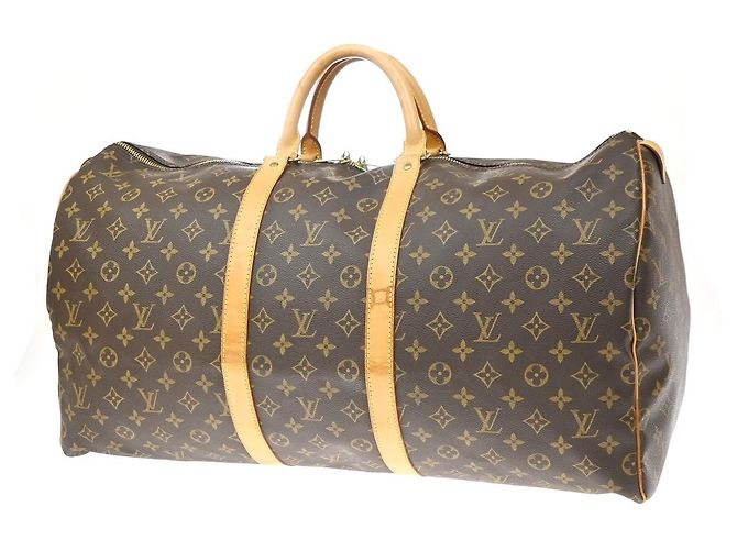 Louis Vuitton Keepall Monogram Canvas 55 Marrone