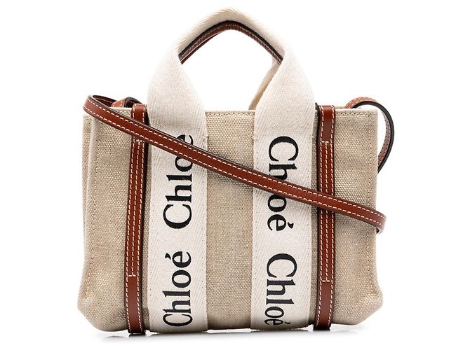Sac à main Chloé Woody Mini Marron