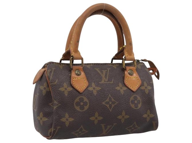 LOUIS VUITTON Monogram Mini Speedy Hand Bag M41534 LV Auth 207697 Monograma