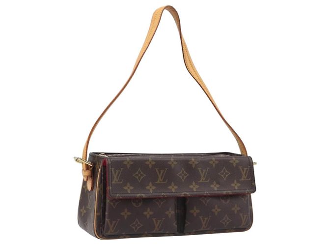 LOUIS VUITTON Borsa a tracolla Monogram Viva Cite MM M51164 LV Auth BA16037A Monogramma