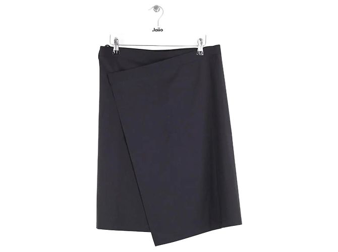 Falda de lana negra Jean Paul Gaultier Negro
