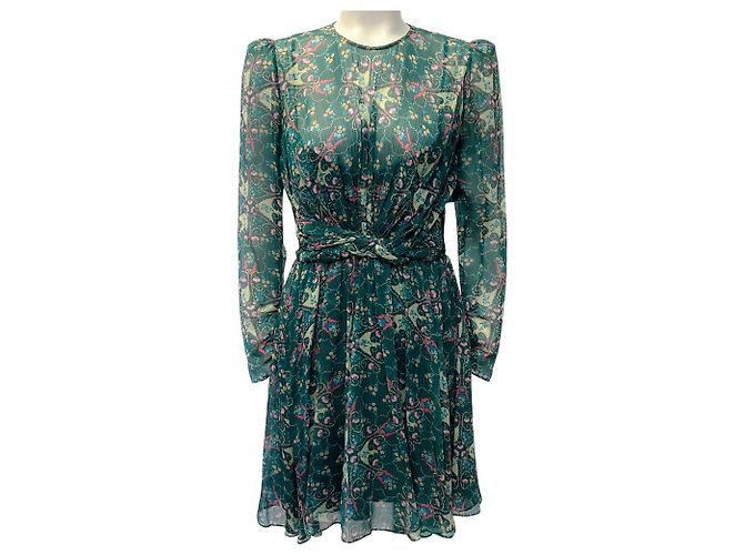Autre Marque Saloni Opaline Vert Blythe Kleid Grün