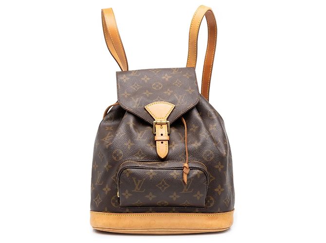 Mochila Louis Vuitton Monogram Montsouris PM Castanha Marrom