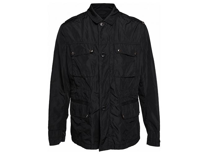 Louis Vuitton, black 4 pocket windcoat