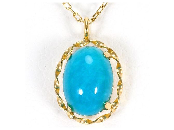 Autre Marque Collana in oro giallo 18K con turchese D'oro