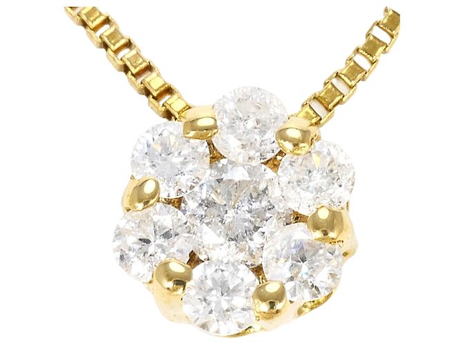 Autre Marque Collana in oro giallo 18K con diamante D'oro