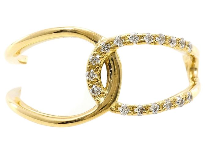 Autre Marque Ehering aus 18K Gelbgold mit Diamant Golden